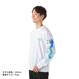 ロングTシャツ POKÉMON NYORO NYORO FRIENDS ギャラドスのたきのぼり Free