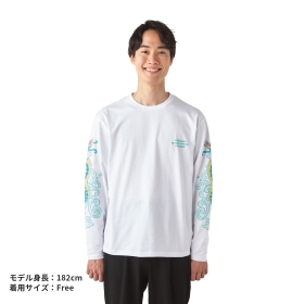 ロングTシャツ POKÉMON NYORO NYORO FRIENDS ギャラドスのたきのぼり Free