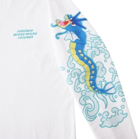 ロングTシャツ POKÉMON NYORO NYORO FRIENDS ギャラドスのたきのぼり Free