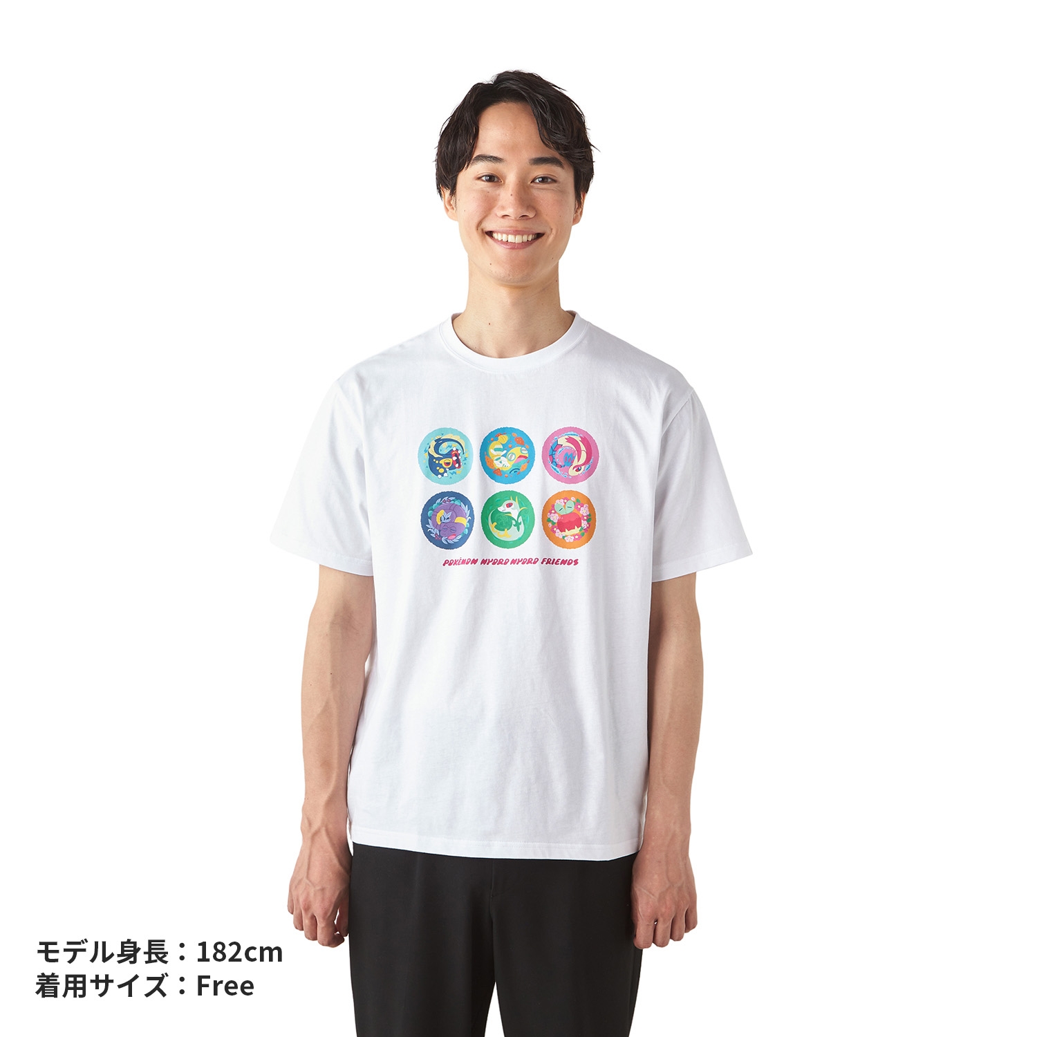Tシャツ POKÉMON NYORO NYORO FRIENDS とぐろをまく Free