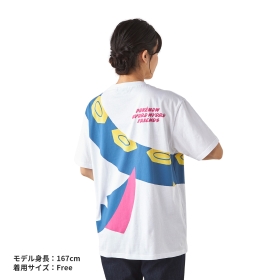 Tシャツ POKÉMON NYORO NYORO FRIENDS まきつくハブネーク Free