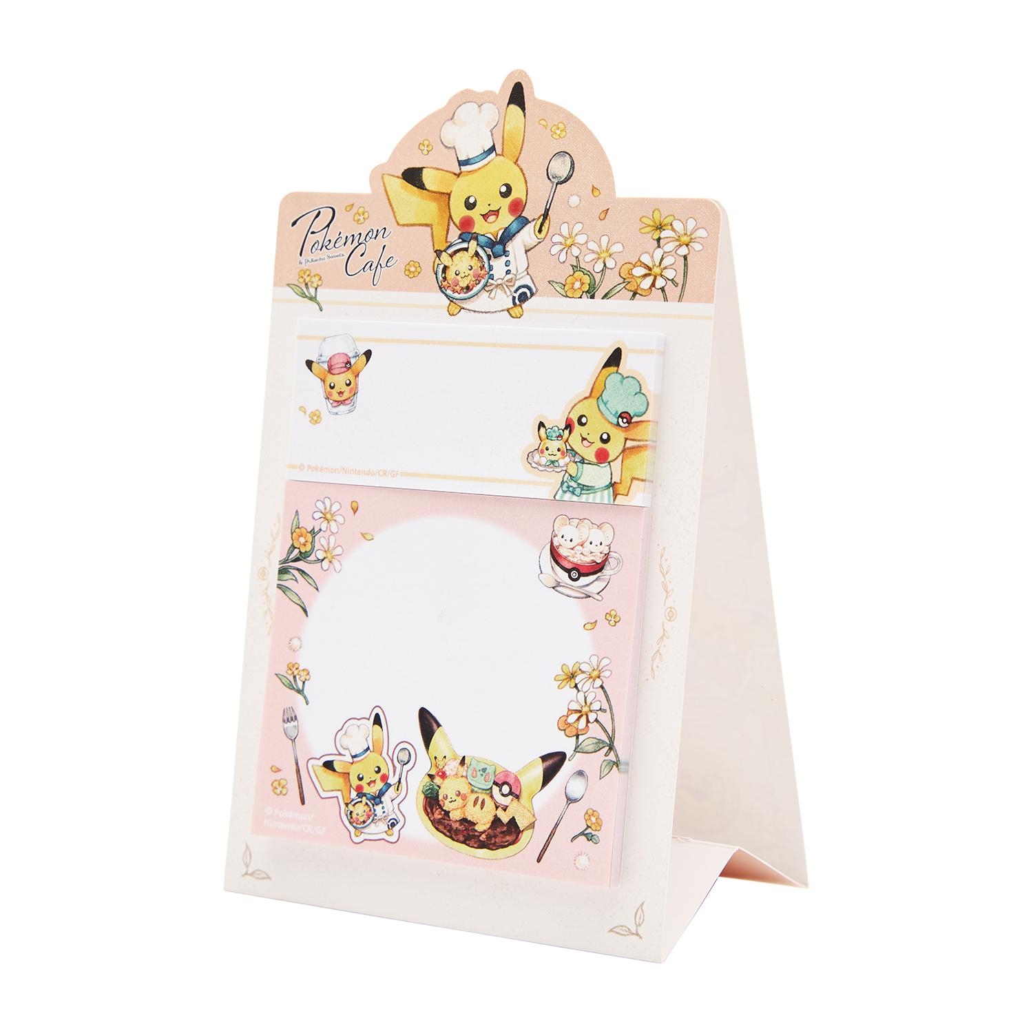 ふせん & ボールペンセット Pokémon Cafe & Pikachu Sweets