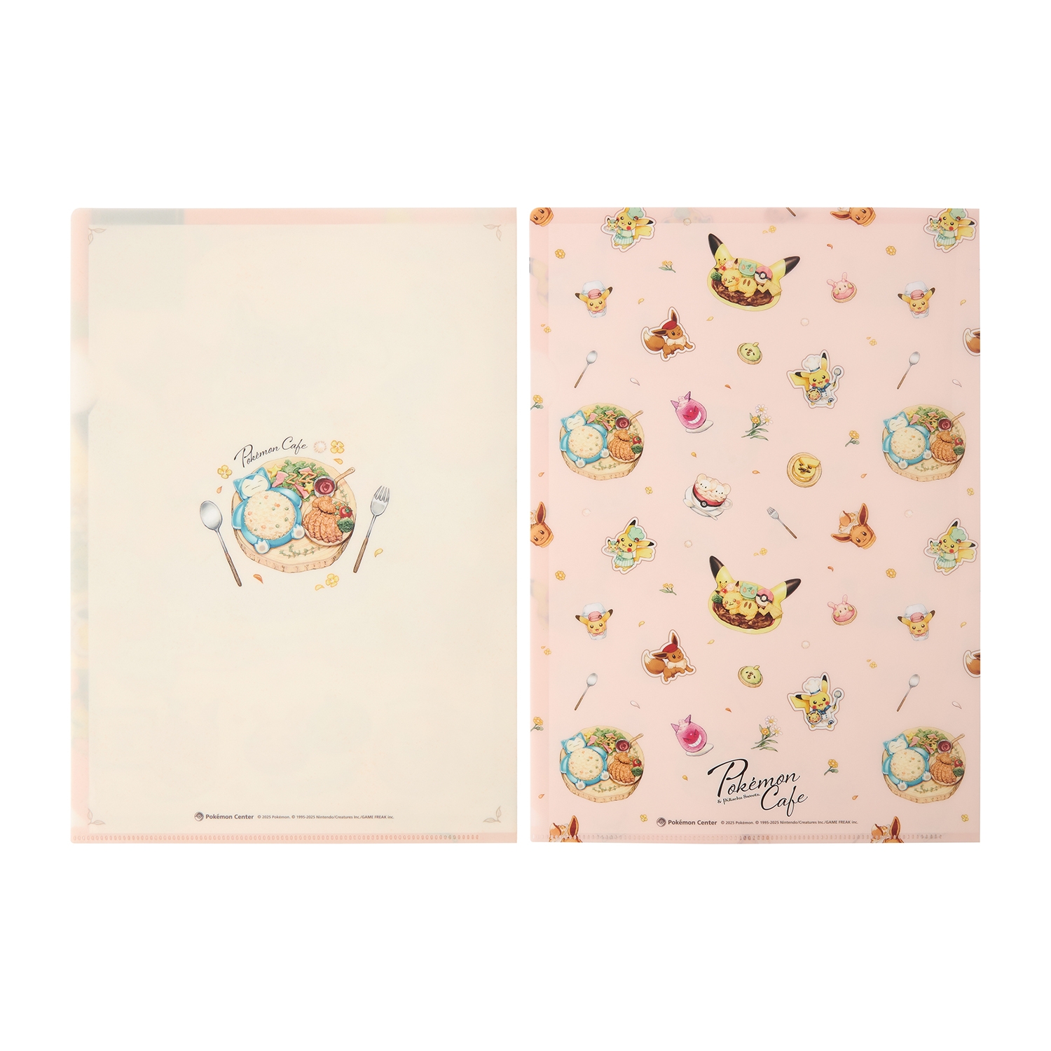 A4クリアファイル2枚セット Pokémon Cafe & Pikachu Sweets