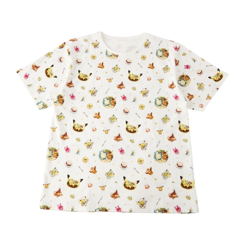 Tシャツ Pokémon Cafe & Pikachu Sweets フリー