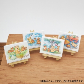 イーゼル付きミニアート PAMO NO MURE はつでん