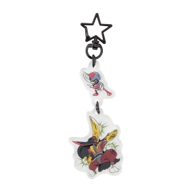 2連アクリルキーホルダー SECRET of MIGHT コマタナ＆ドドゲザン