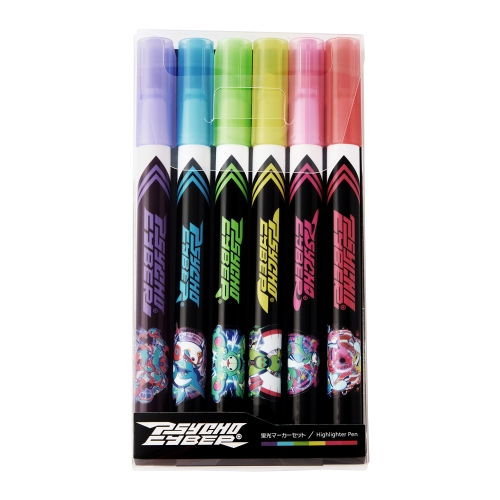 蛍光マーカー6本セット PSYCHO CYBER 