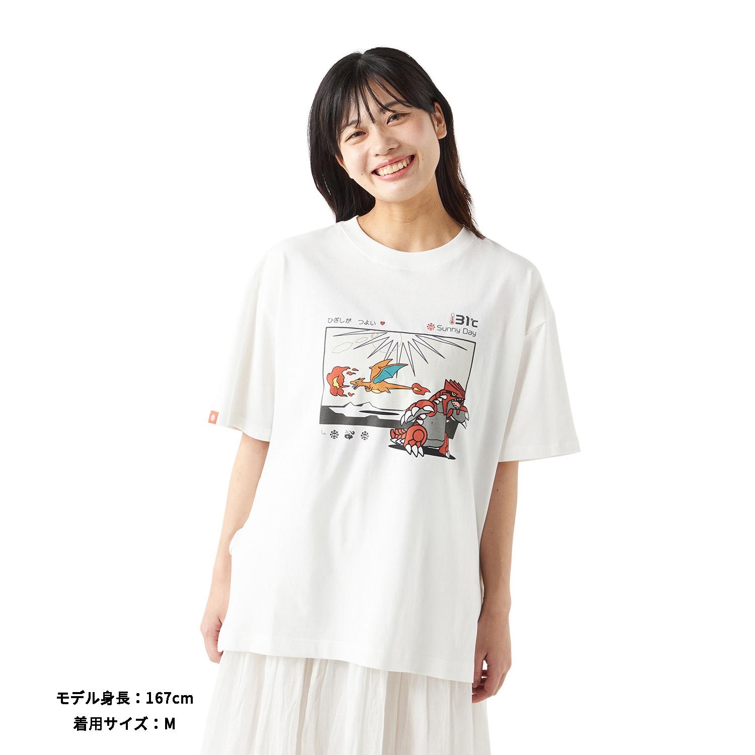 Tシャツ OTENKI TEAM グラードンとリザードン L ｜【公式】ポケモン