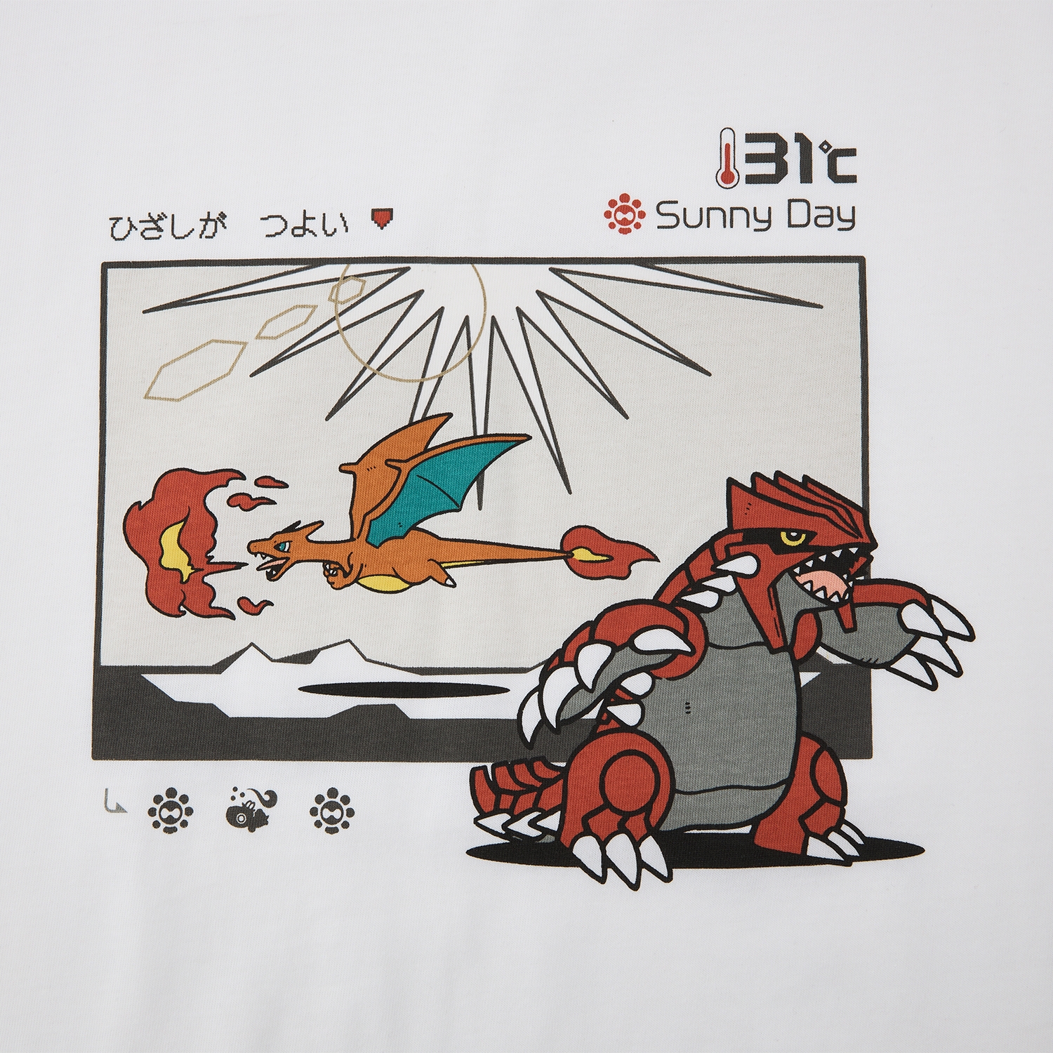 Tシャツ OTENKI TEAM グラードンとリザードン L ｜【公式