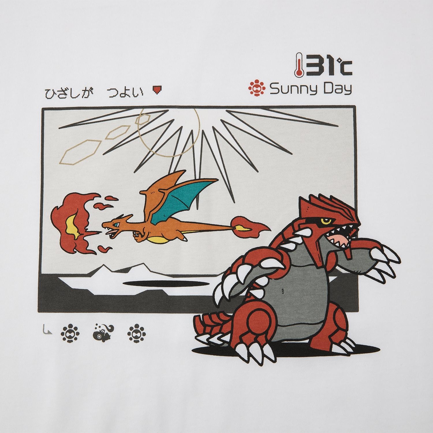 Tシャツ OTENKI TEAM グラードンとリザードン M