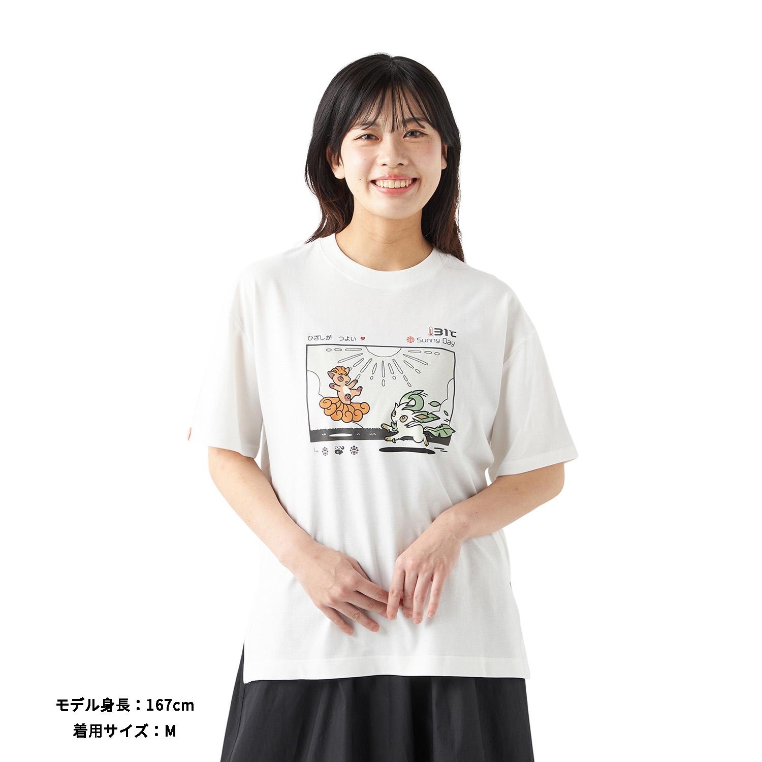 Tシャツ OTENKI TEAM ロコンとリーフィア M