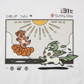 Tシャツ OTENKI TEAM ロコンとリーフィア M