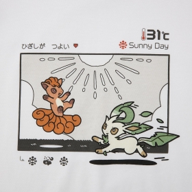 Tシャツ OTENKI TEAM ロコンとリーフィア M