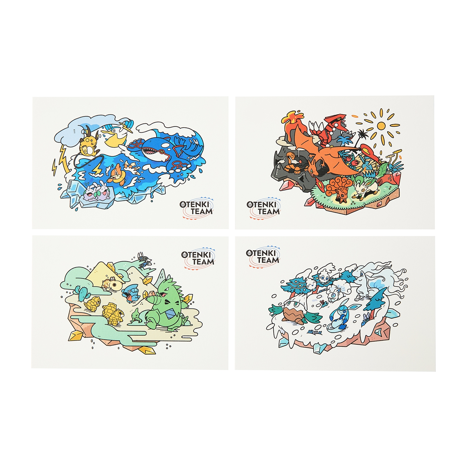 ポストカード4枚セット OTENKI TEAM