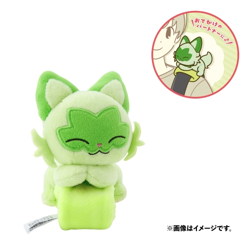 肩のせぬいぐるみ ニャオハ