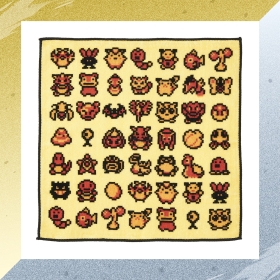 【選べる】ハンドタオル ゲームドット金銀