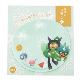 透ける付箋メモ なつまつり オーガポン