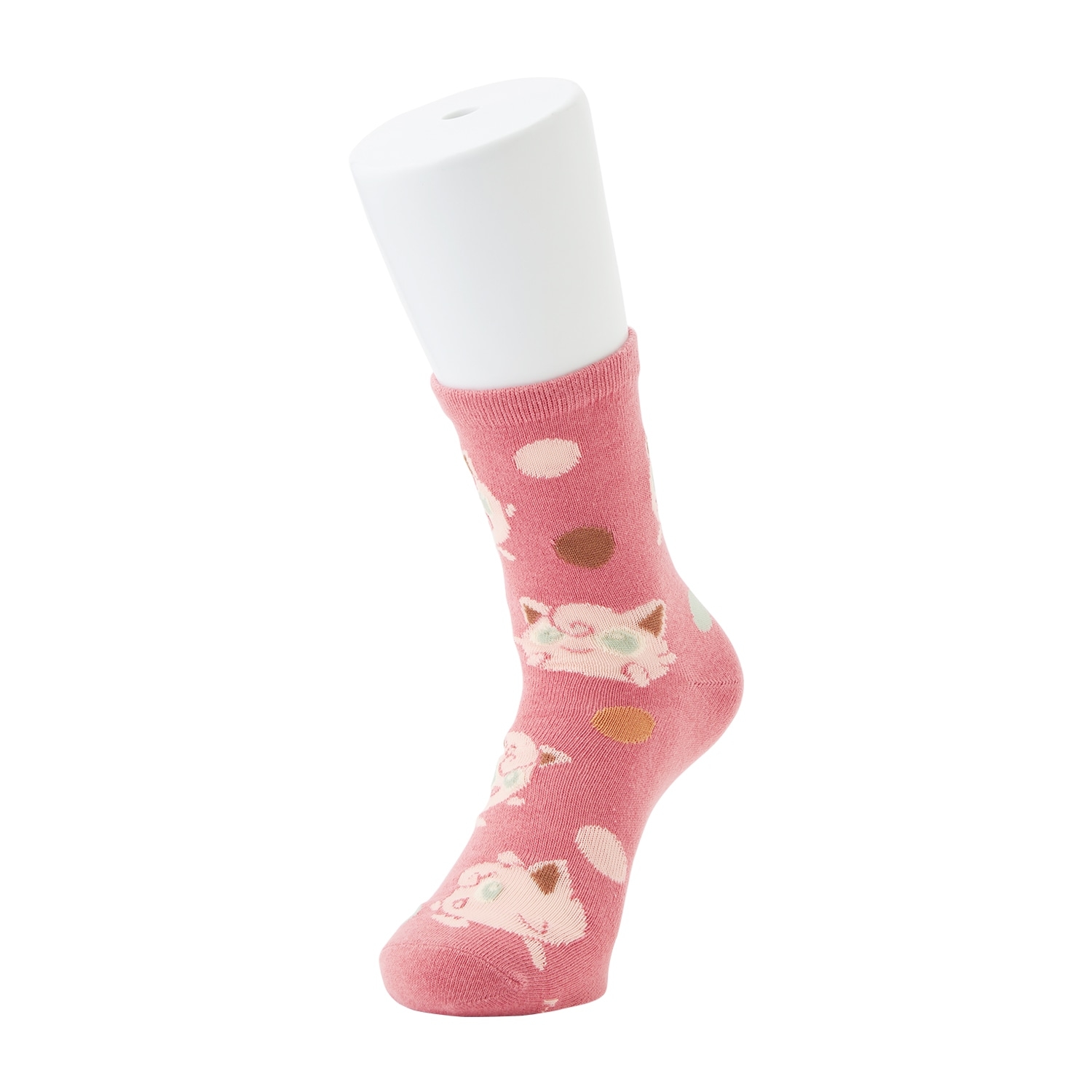【選べる】ミドルソックス プリン&サケブシッポ(23-25cm)