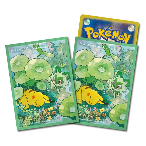 ポケモンカードゲーム デッキシールド ピカチュウ&ニャオハ【グリーン】