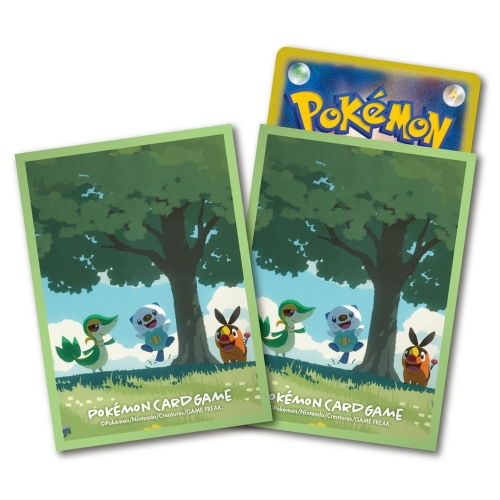 ポケモンカードゲーム デッキシールド ツタージャ＆ポカブ＆ミジュマル