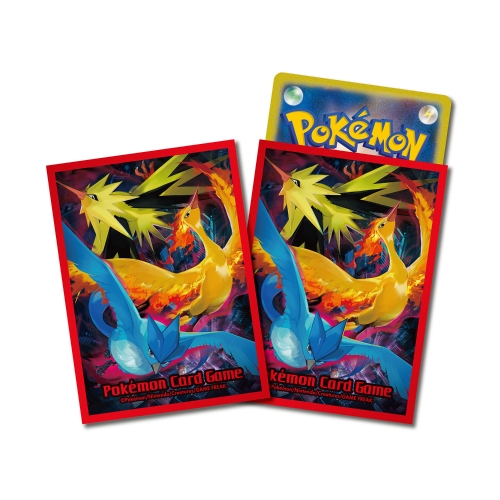 ポケモンカードゲーム デッキシールド ファイヤー＆サンダー＆フリーザー【レッド】