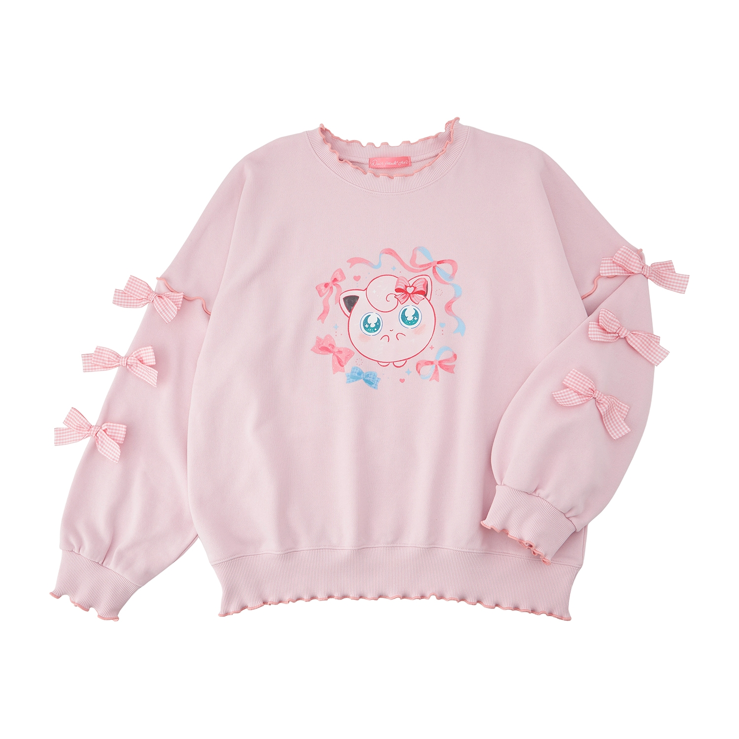 スウェット Don&rsquo;t Attack Me プリン ピンク