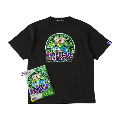 パッケージTシャツ in ポーチ ポケットモンスター 緑 Unisex M/L