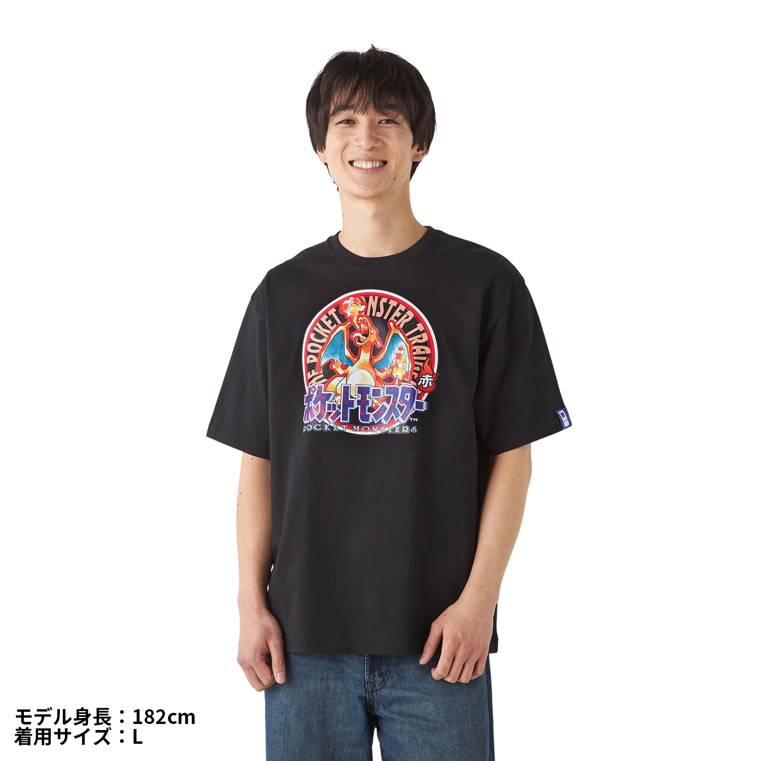 パッケージTシャツ in ポーチ ポケットモンスター 赤 Unisex L