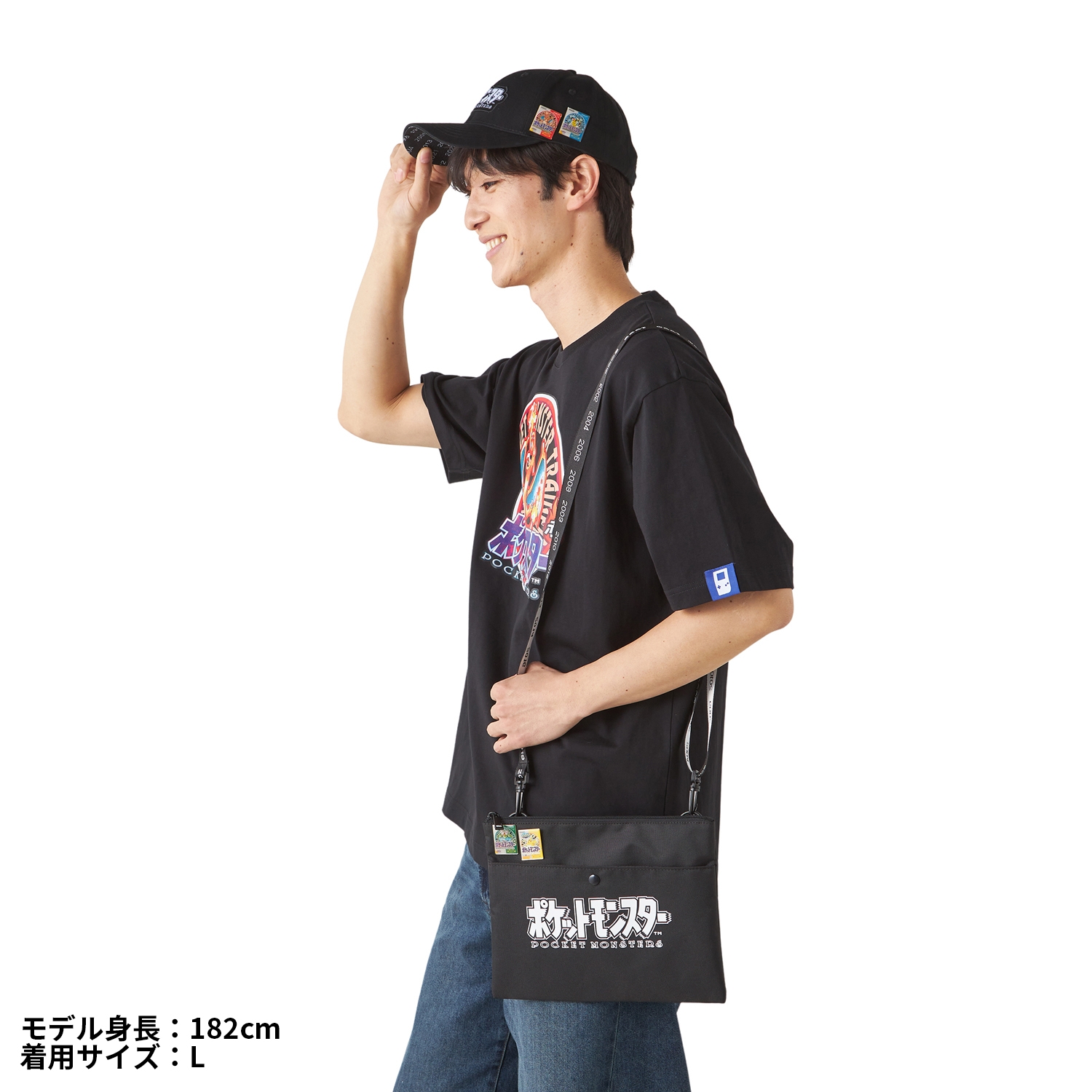 パッケージTシャツ in ポーチ ポケットモンスター 赤 Unisex L