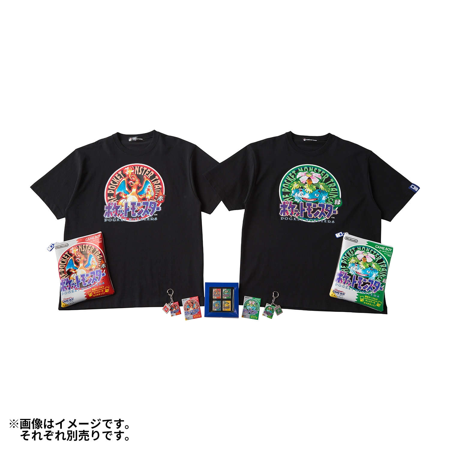 パッケージTシャツ in ポーチ ポケットモンスター 赤 Unisex L
