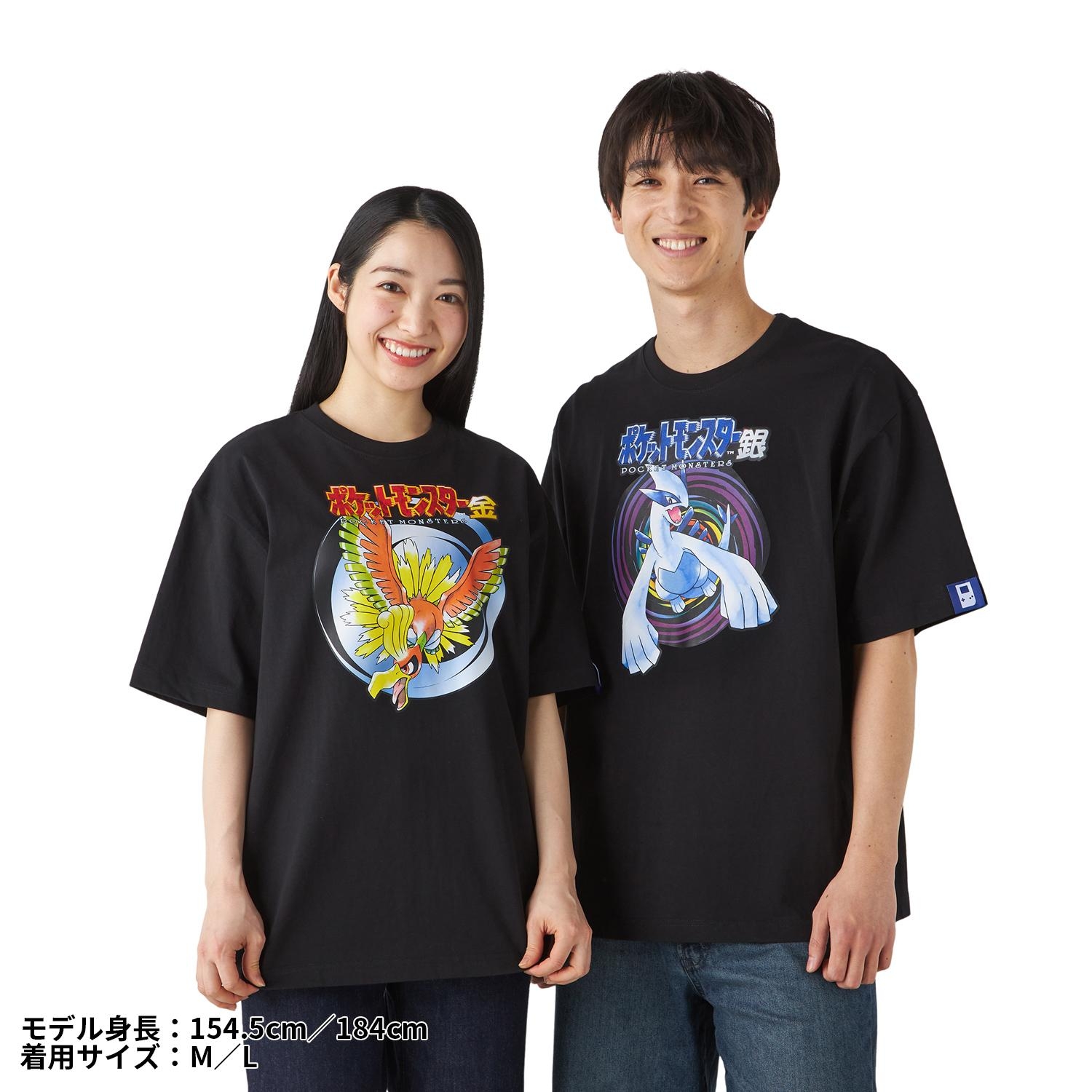 パッケージTシャツ in ポーチ ポケットモンスター 銀 Unisex L
