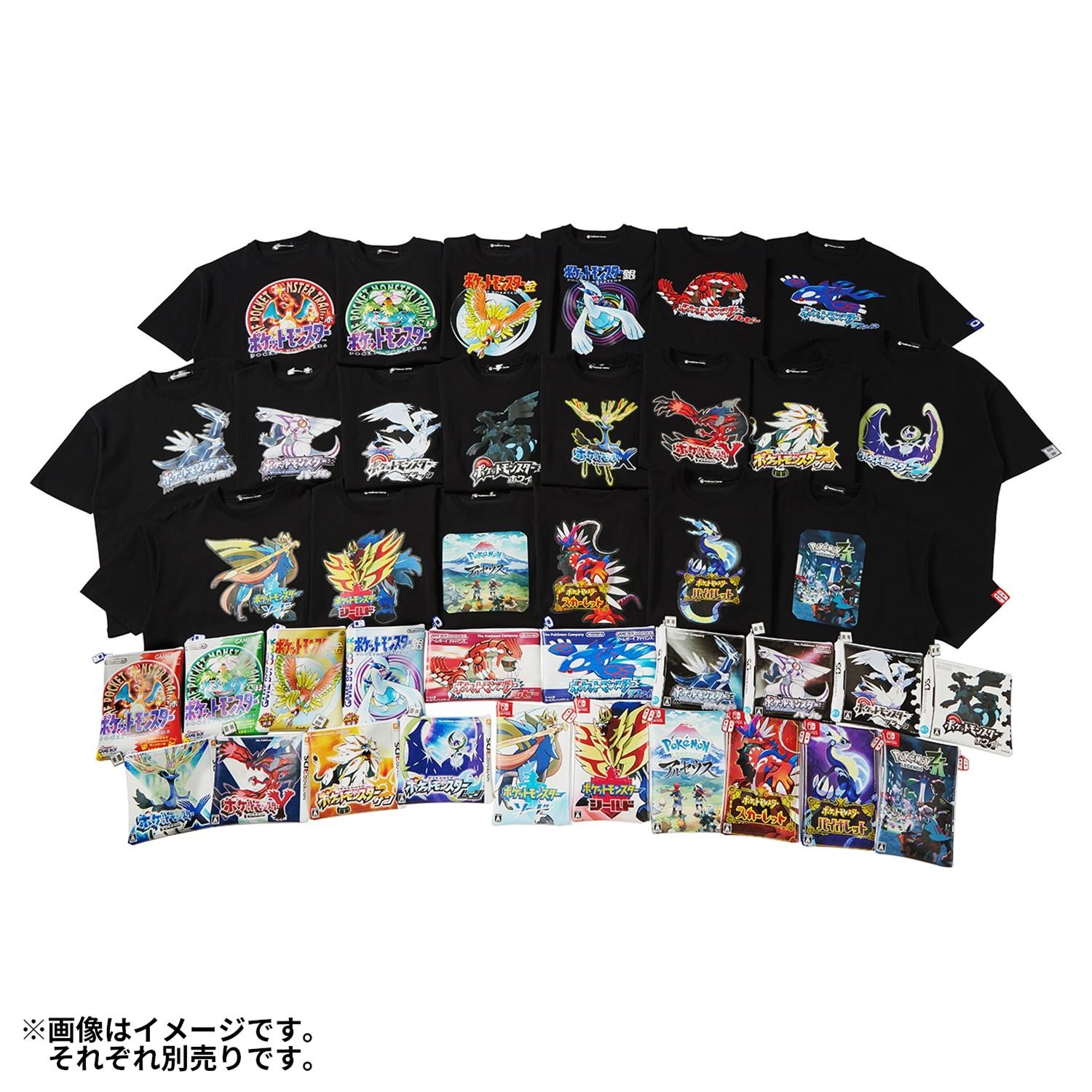 パッケージTシャツ in ポーチ ポケットモンスター 銀 Unisex L