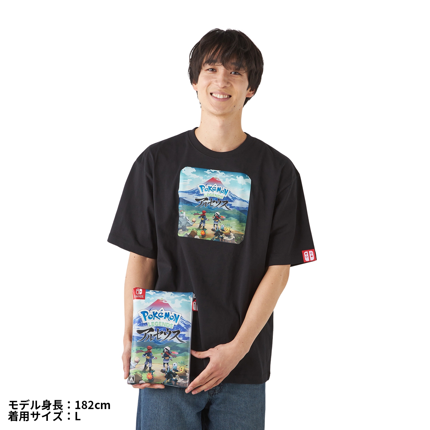 パッケージTシャツ in ポーチ Pokémon LEGENDS アルセウス Unisex L