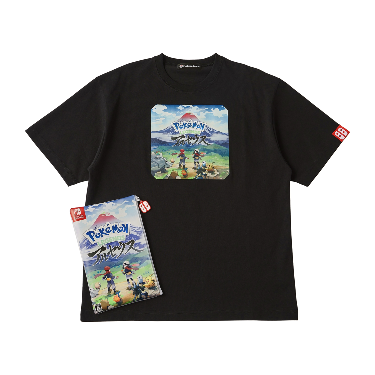 パッケージTシャツ in ポーチ Pokémon LEGENDS アルセウス Unisex L