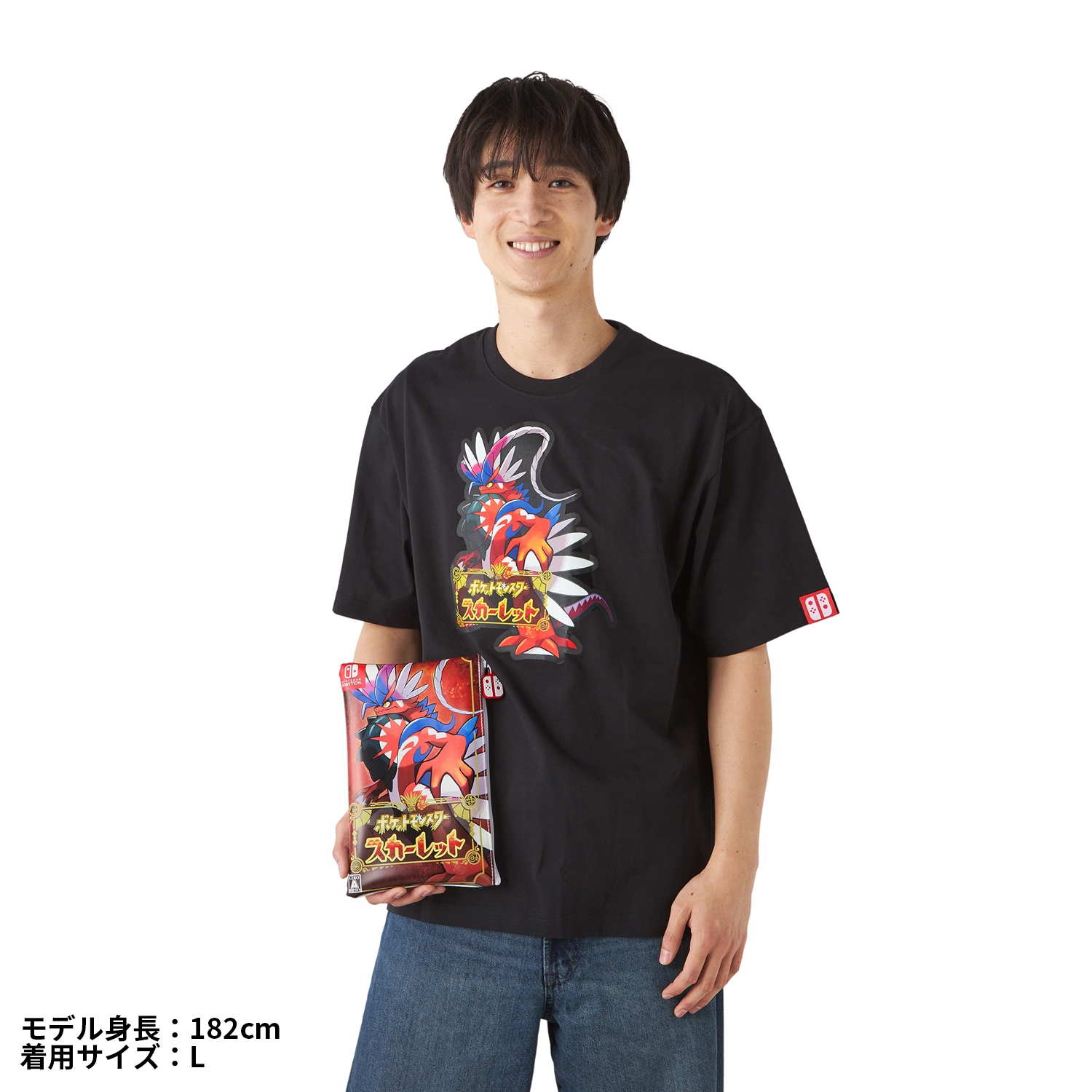 パッケージTシャツ in ポーチ ポケットモンスター スカーレット Unisex