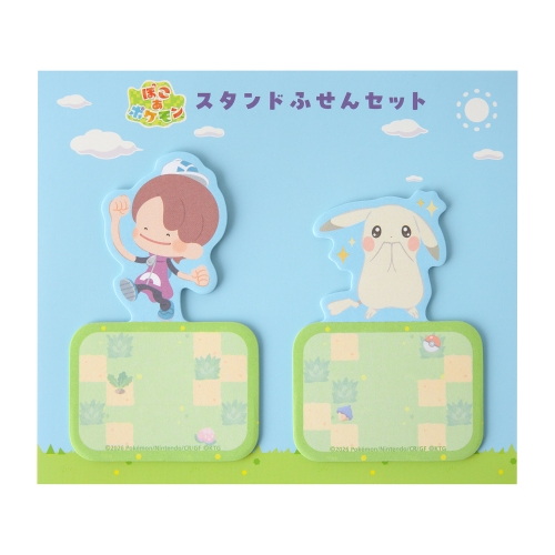 スタンドふせんセット ぽこ あ ポケモン メタモン&ピカチュウ（うすいろ）