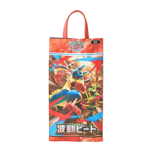 ポーチ＆ショルダーサコッシュにもなるティッシュケース Pok&eacute;mon Trading Card Game Pocket 拡張パック「波動ビート」