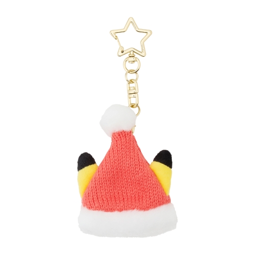 ピカみみサンタ帽キーホルダー クリスマスじゅんびチュウ！