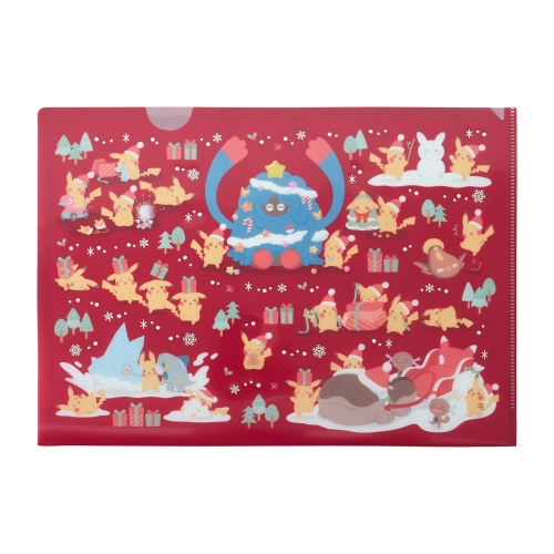 A4クリアファイル クリスマスじゅんびチュウ！