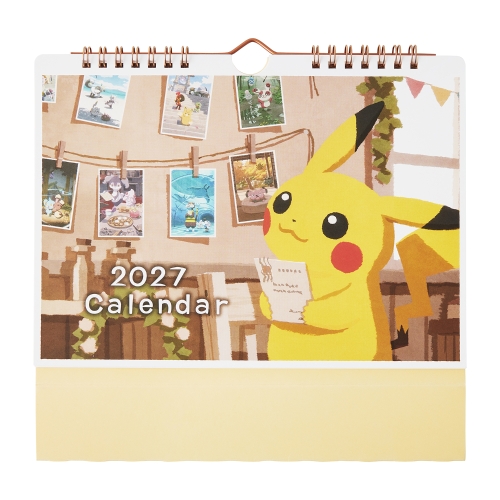 ポケモンセンターオリジナル ポストカードになるカレンダー 2027 Seasonal Situations