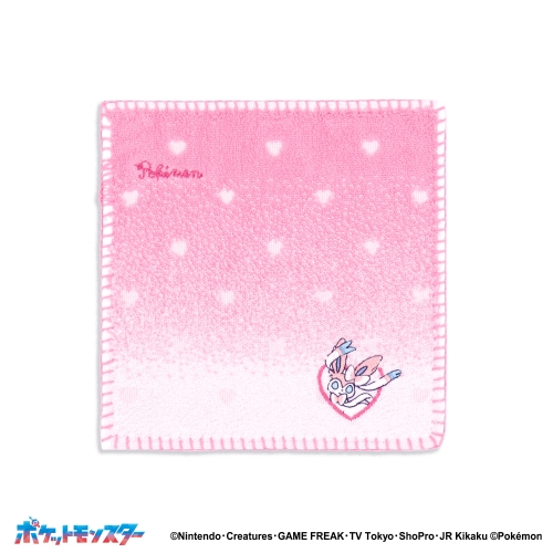 タオルハンカチ　マジカルシャイン　ピンク　ニンフィア