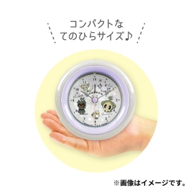 ラウンドアラームクロック　カラーズ／グレー