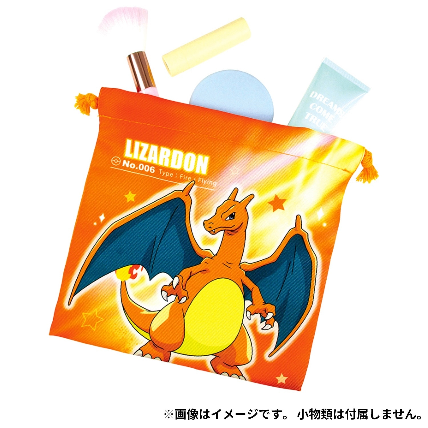 フラット巾着 スターライト／リザードン ｜【公式】ポケモン