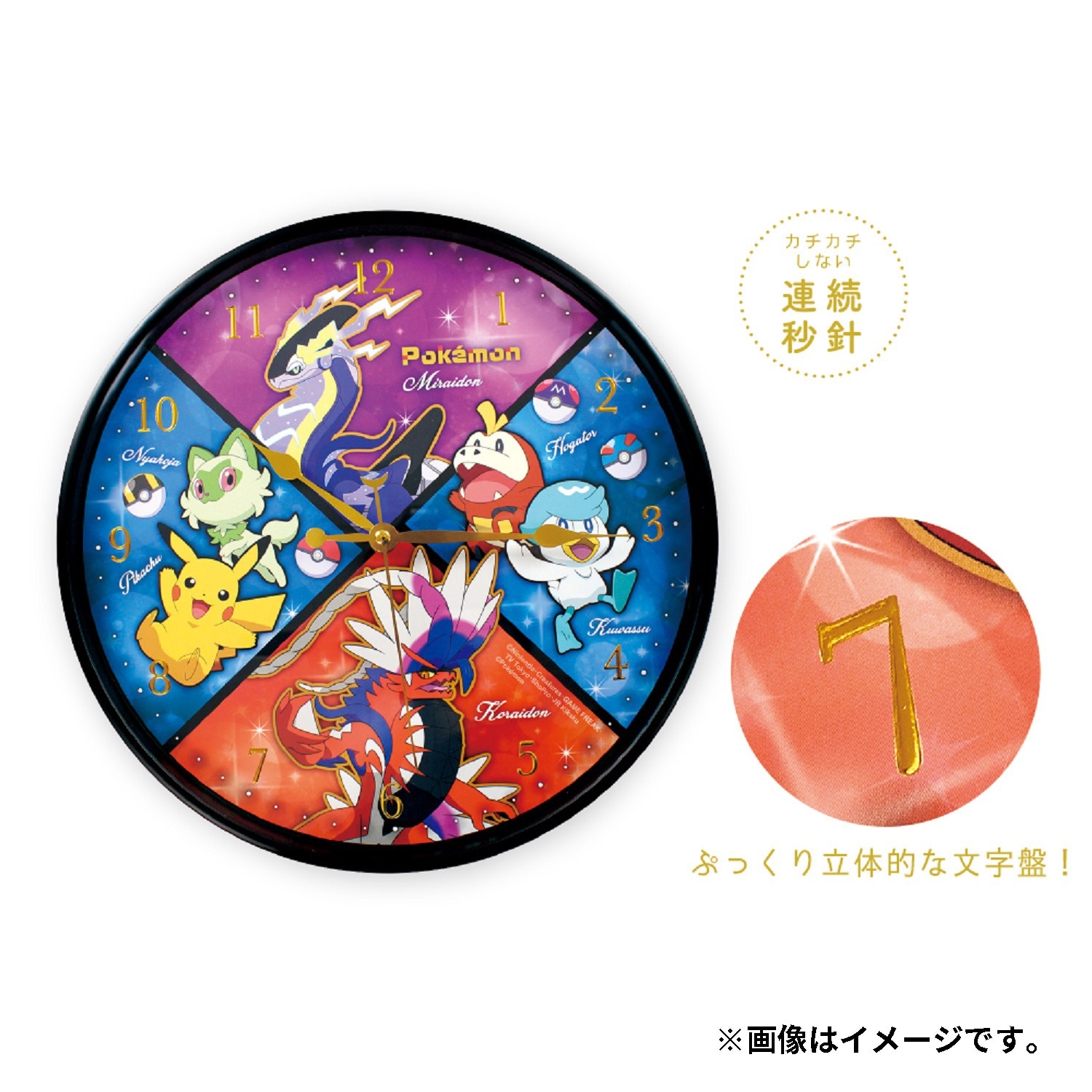 インデックスウォールクロック　キラキラ／集合