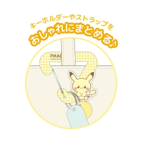 ポケピース ダイカットアクリルカラビナホルダー ピカチュウ