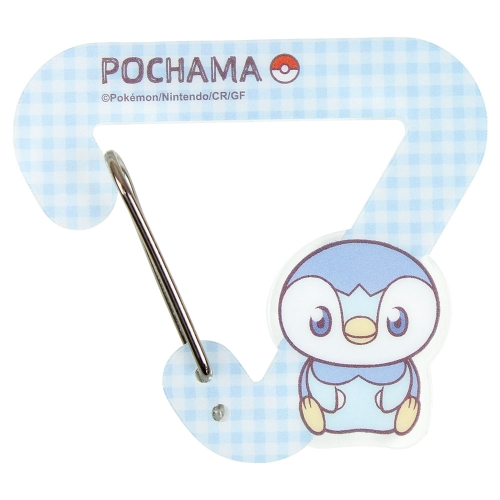ポケピース　ダイカットアクリルカラビナホルダー　ポッチャマ