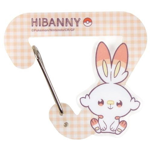 ポケピース　ダイカットアクリルカラビナホルダー　ヒバニー