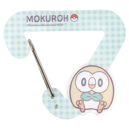 ポケピース　ダイカットアクリルカラビナホルダー　モクロー
