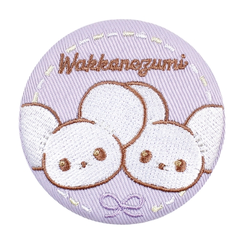 ポケピース　刺繍缶バッジ　ワッカネズミ