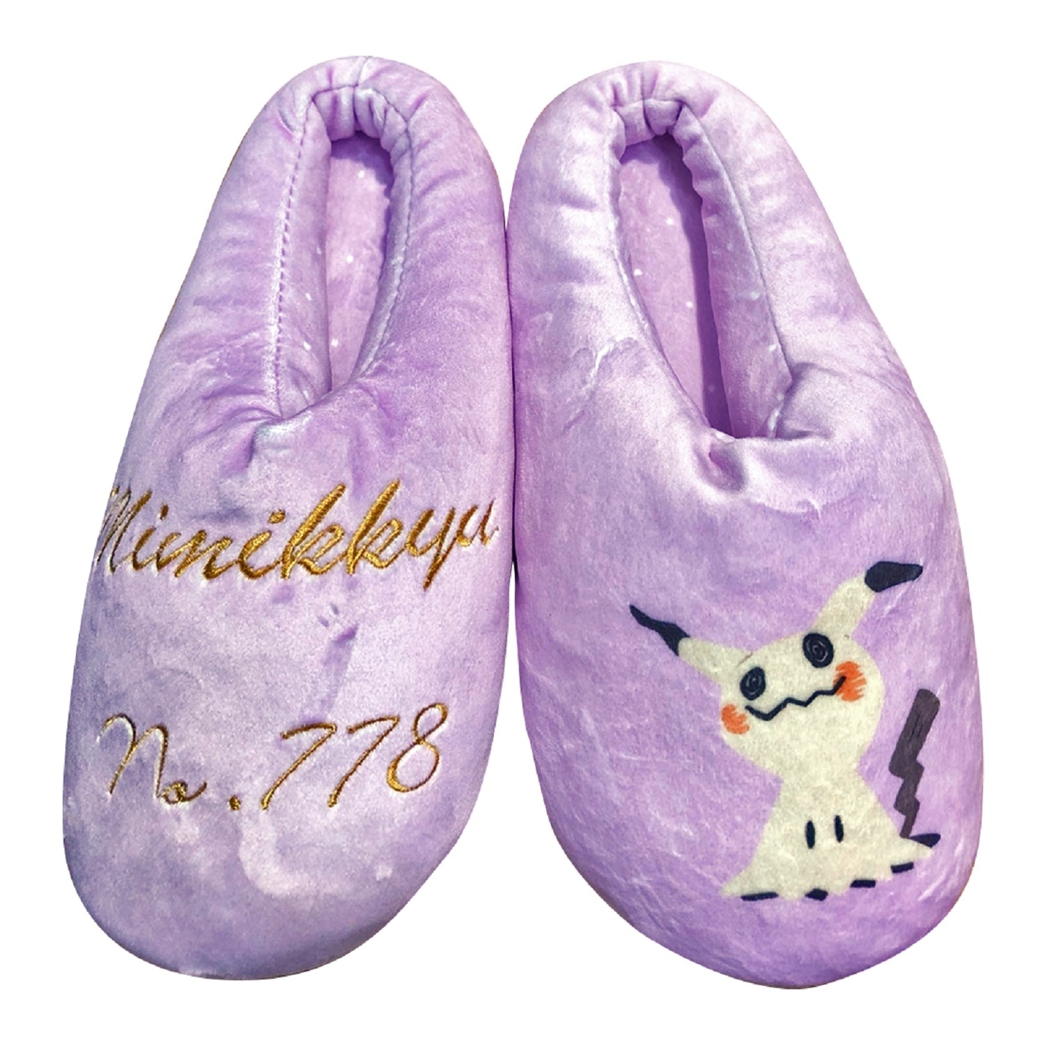 イッツデモ　エーフィ　ポケモン ルームシューズ スリッパ パープル 新品 未使用 イッツデモ エーフィ ポケモン ルームシューズ スリッパ パープル 新品